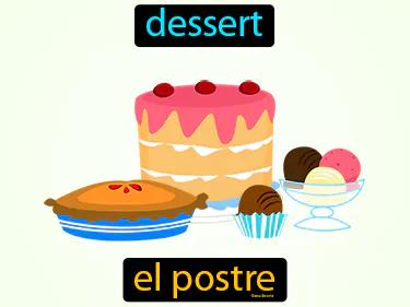el postre Simple Definition