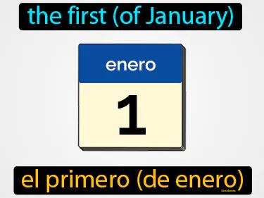 el primero de enero Simple Definition