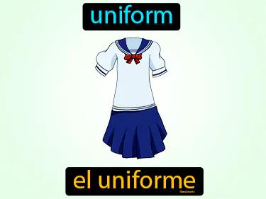 el uniforme Simple Definition