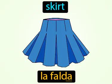 la falda Simple Definition