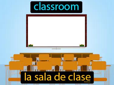la sala de clase Simple Definition