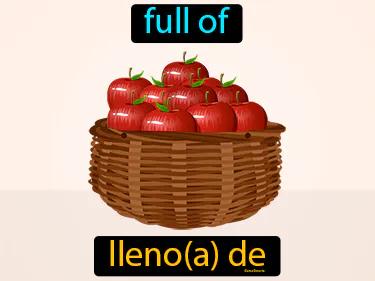 lleno de Simple Definition