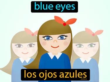 los ojos azules Simple Definition