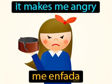 me enfada Simple Definition