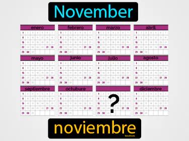 noviembre Simple Definition