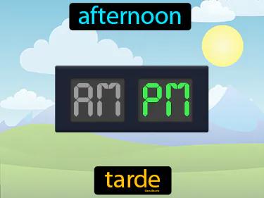 tarde Simple Definition
