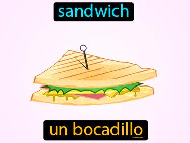 un bocadillo Simple Definition