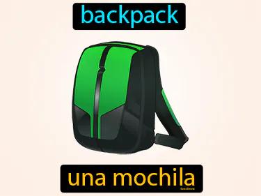 una mochila Simple Definition