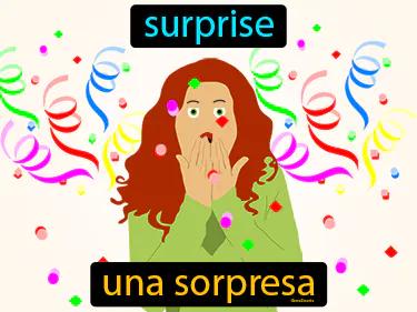 una sorpresa Simple Definition