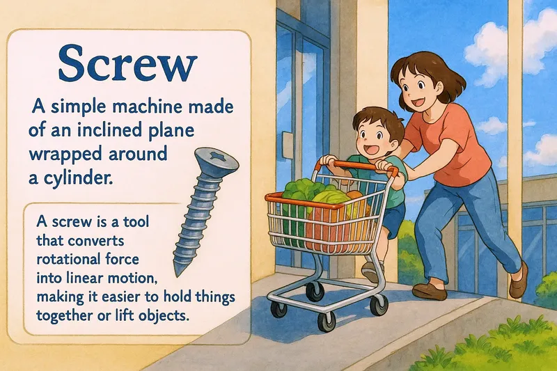 What is a Screw? - Easy to Understand What is a Screw? - Easy to Understand