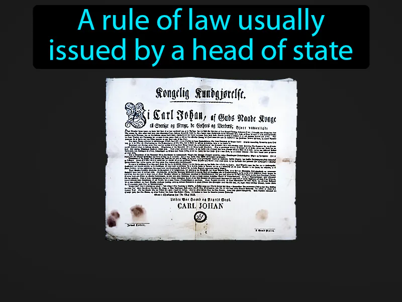 Decree Definition Decree Definition