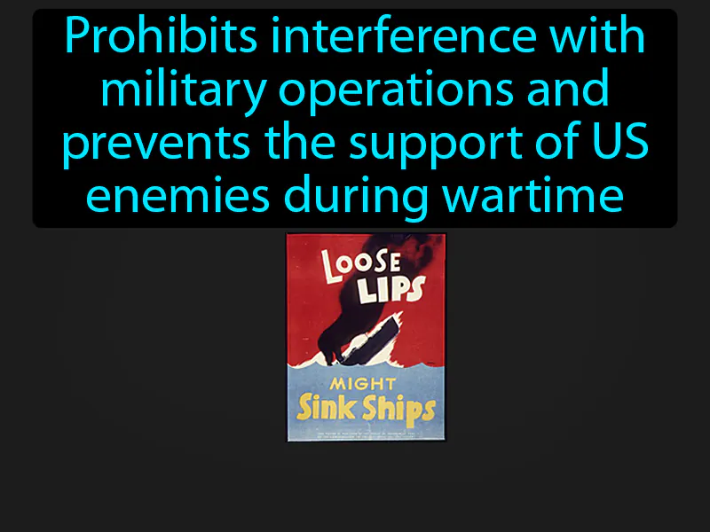 Espionage Act Definition Espionage Act Definition