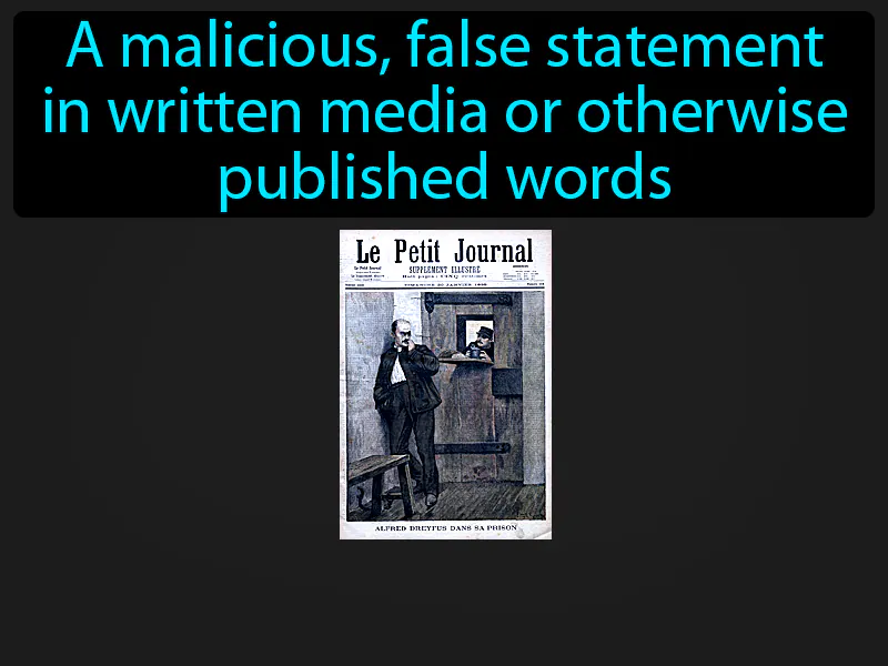 Libel Definition Libel Definition