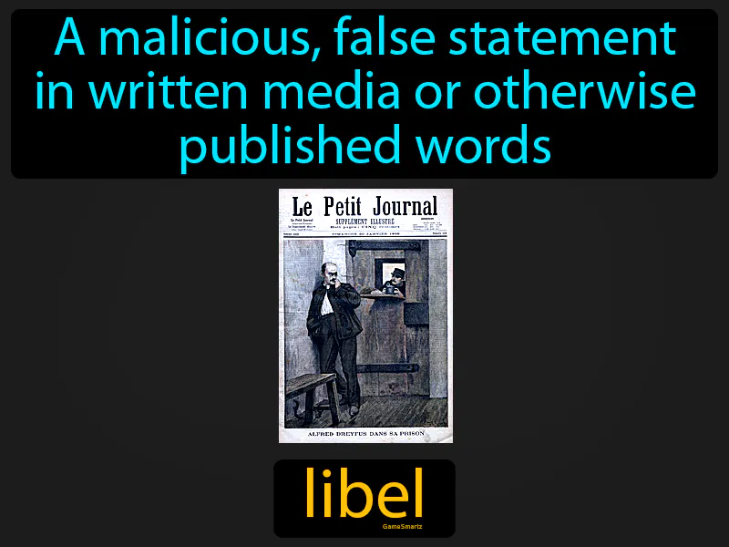 Libel Definition Libel Definition
