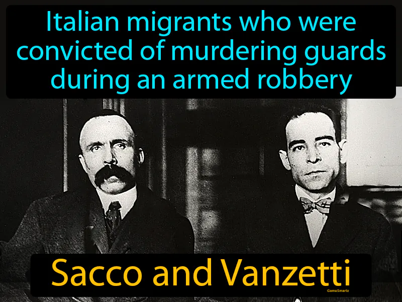 Sacco And Vanzetti Definition Sacco And Vanzetti Definition