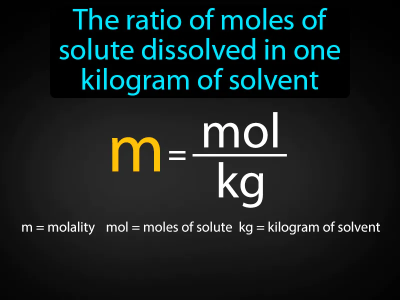 Molality Definition Molality Definition