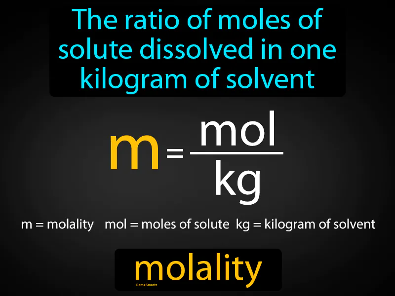 Molality Definition Molality Definition