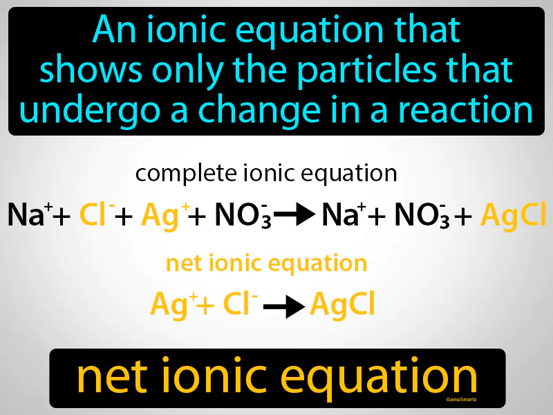 Net Ionic Equation Definition Net Ionic Equation Definition