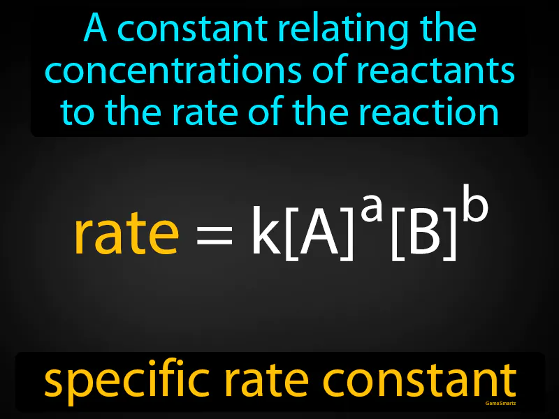 Specific Rate Constant Definition Specific Rate Constant Definition