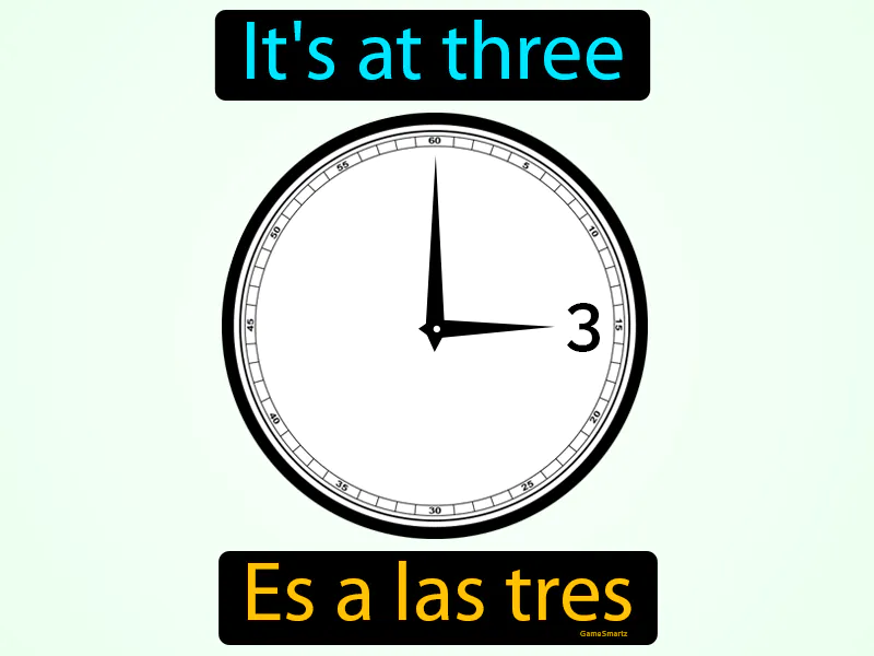 Es A Las Tres Definition Es A Las Tres Definition
